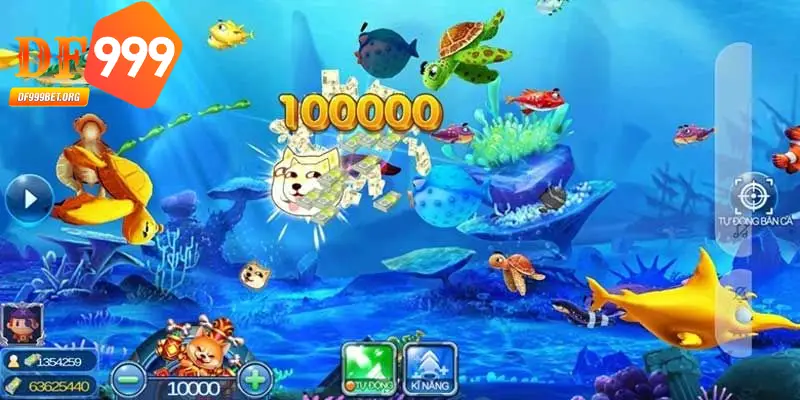 Kho game bắn cá đổi thưởng tại DF999 phong phú