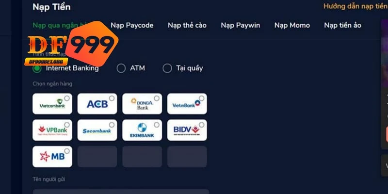 Nạp tiền tài khoản qua banking an toàn, thuận tiện